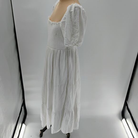 Abercrombie & Fitch White Puff Sleeve Sundress - Picture 8 of 16